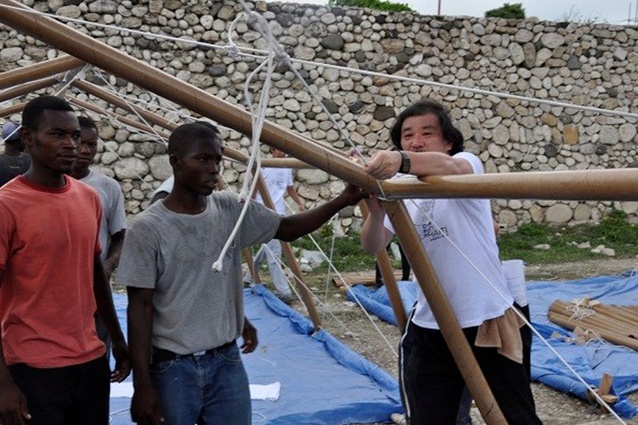Paper Emergency Shelter, Haiti, 2010.