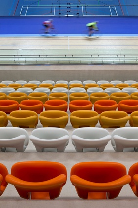 Buildings in use: Derby Arena Velodrome, UK, by Faulkner Brown Architects, photographed by Martine Hamilton.