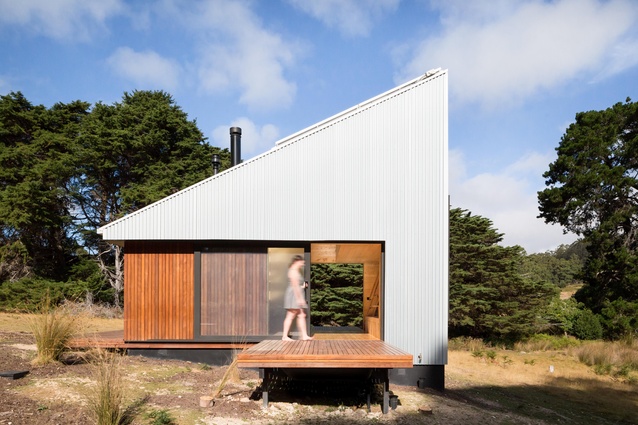 Finalist – Residential Architecture – Houses (New), Sustainable Architecture and Colorbond Award for Steel Architecture: Bruny Island Hideaway by Maguire + Devine Architects.