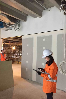 Jasmax graduate Annis Lee performed several crucial duties on site for the Nga Wai Hono building.