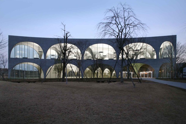 Tama Art University Library (Hachiōji campus) (2004—2007), Hachioji-shi, Tokyo, Japan.