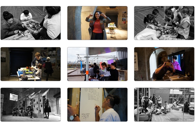 A selection of photos of participants taking part in The Portal project.