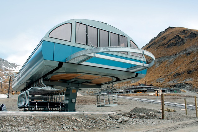 The new Curvey Basin chair is part of the $45 million staged upgrade of The Remarkables ski area. 