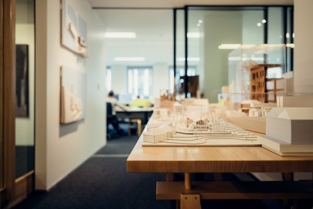 Models in the Architectus office.