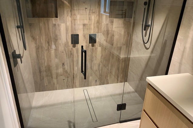 The Warmup Waterproofed Shower System also includes Marmox Multiboards, which are non-toxic and do not absorb moisture. 