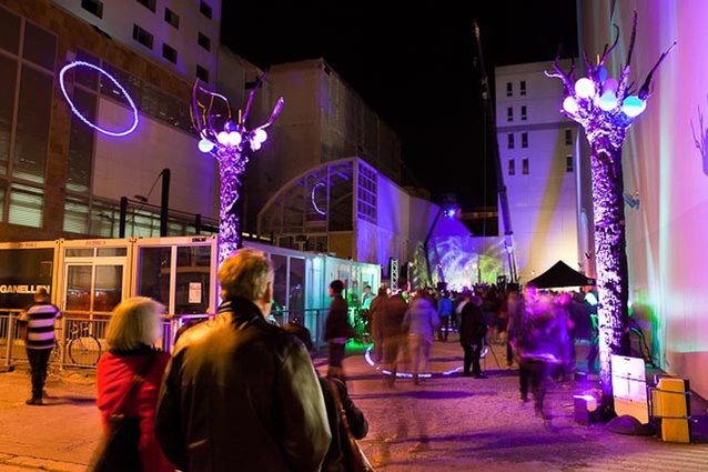 LUXCITY light-based installations in Christchurch.