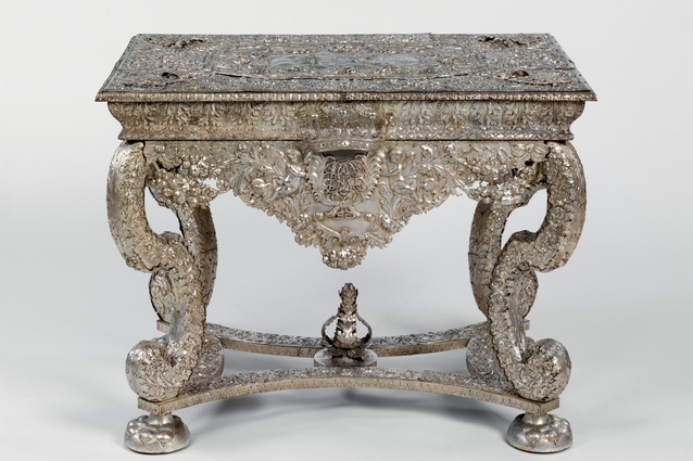 Replica of the Knole Table, after a silver original by Gerrit Jensen, c.1680. Electrotyped copper by Franchi and Son, 1868. 