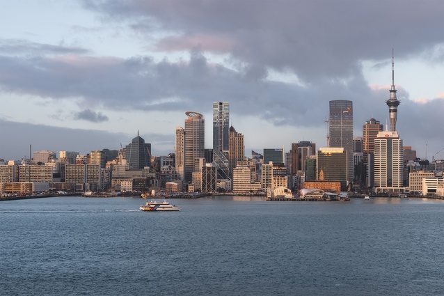 The Pacifica takes centre stage in Auckland's downtown skyline. 