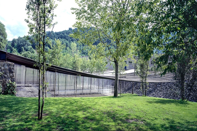 Les Cols Restaurant Marquee in Olot, Spain by RCR Arquitectes (2011).