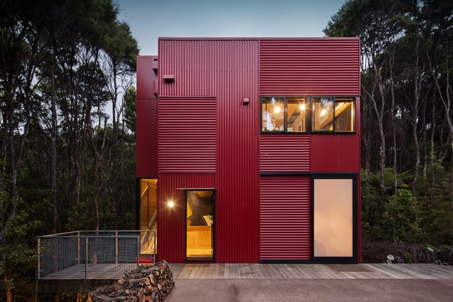 Ken Crosson's Red House in Titirangi, Auckland.