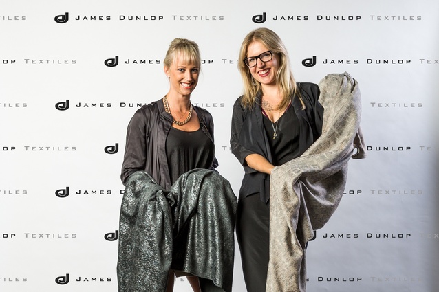 Commercial Account Managers Bridget Booker and Sarah Fox from James Dunlop Textiles.