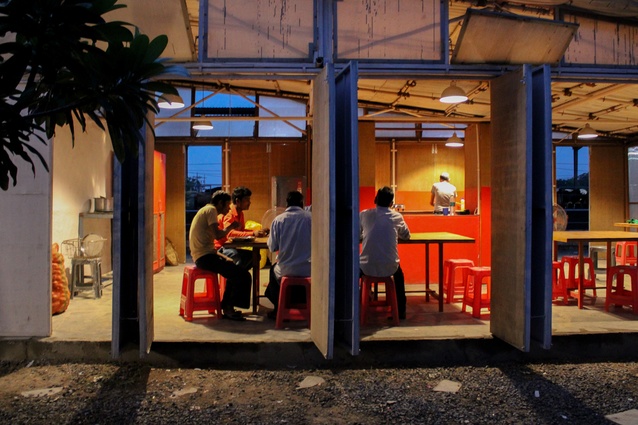 Hatch Workshop, one of the firms involved in the <em>Making Ways</em> exhibition will give a breakfast interview on 9 October 2019. Seen here is a canteen in India, designed by the firm.