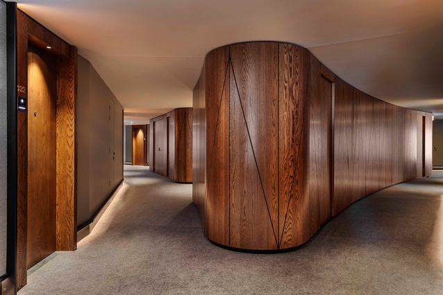 Shortlisted - Interior Architecture: Te Arikinui Pullman Auckland Airport Hotel by Warren and Mahoney Architects.