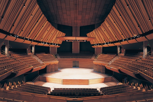 The Michael Fowler Centre auditorium, Wellington, 1983.
