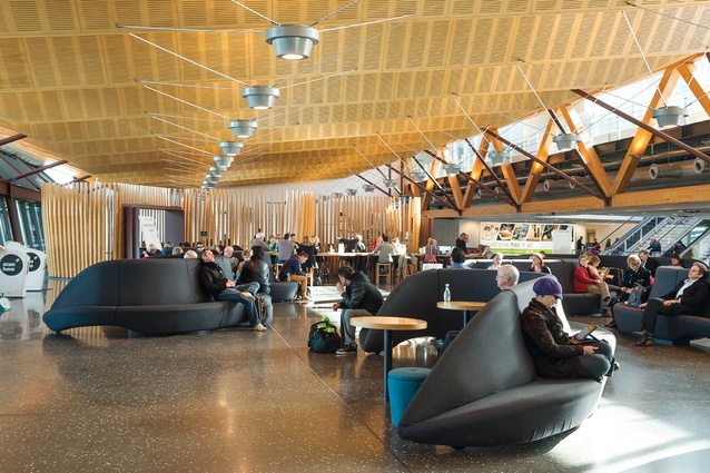 Rowntree added her distinctive touch to the Air New Zealand Regional Lounge at Christchurch Airport.