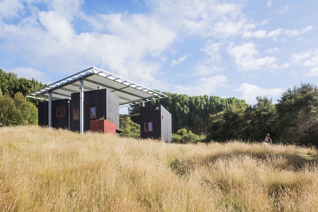 Shortlisted – Public Architecture: Longbush Ecosanctuary Welcome Shelter by Pac Studio.