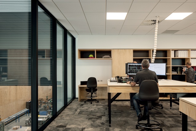 Comfort in the office space is paramount – even the carpet tiles are cushioned. 
