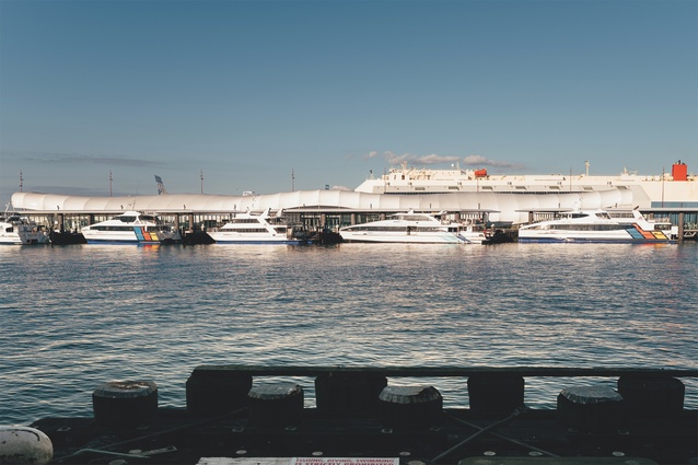 The new pontoon berths (six in total) line up alongside The Cloud, on the western side of Queens Wharf.