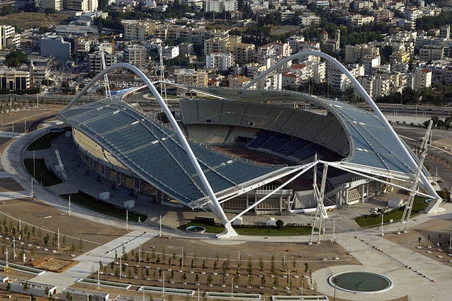 Athens Stadium was built in 1980, but upgraded for the 2004 Olympic Games by Santiago Calatrava. The addition of the lavish, polycarbonate roof was one of the new features.