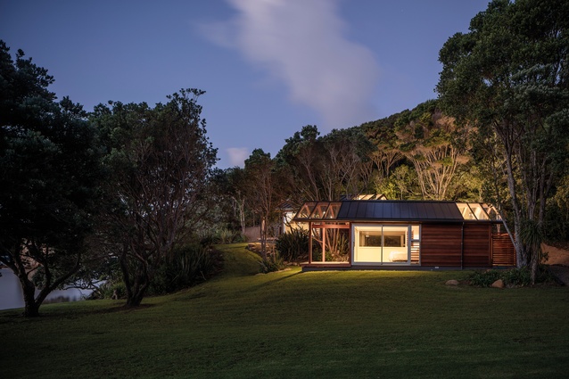 The huts have been positioned and designed to assimilate into their coastal bush setting.

