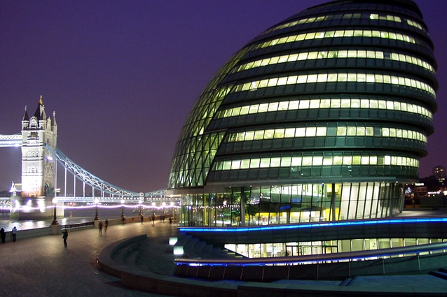 The second Foster + Partners building to make the list, the City Hall in London, England (2002) has been derisively compared to a misshapen egg.