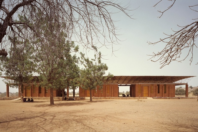 Kéré was inspired by the figure of a tree in the landscape, a special baobab tree in his village in Burkina Faso that serves as a central meeting point.