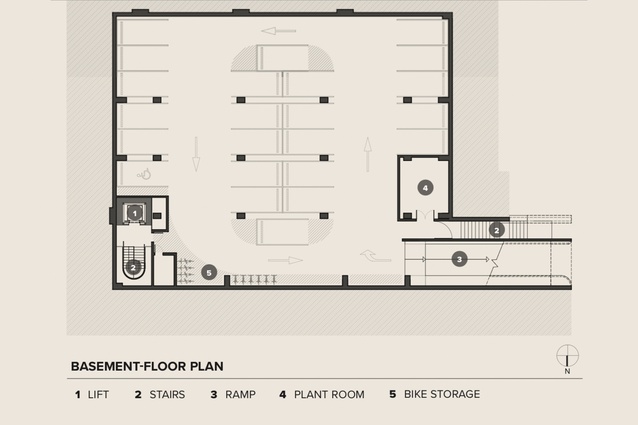 Basement-floor plan. 