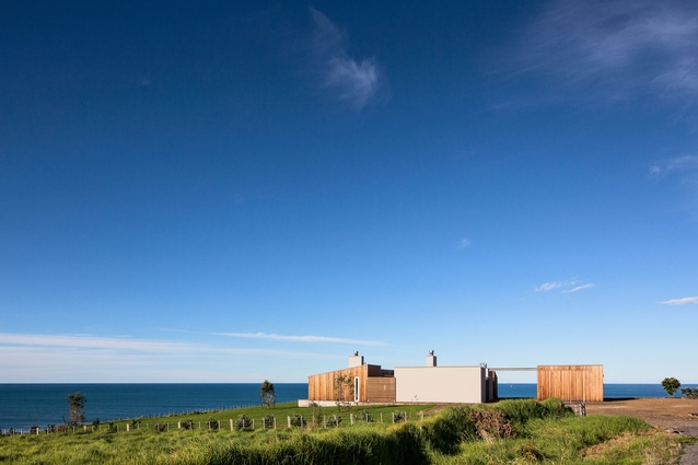 Macintyre Holiday House, Mahia by Godward Guthrie Architecture Limited was a winner in the Housing category.