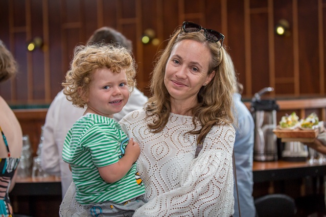 Hannah Brodie of IMO with son.