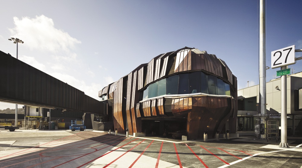 Wellington's airport terminal gets a new 'rock' look Architecture Now