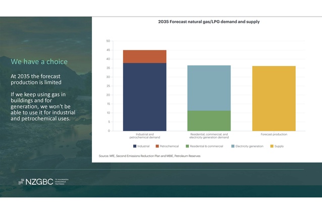 At 2035 the forecast gas production is limited.