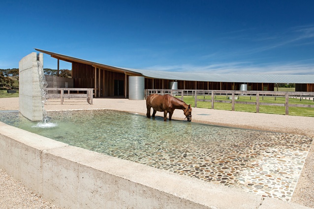 Equestrian Centre, Merricks (Vic) by Seth Stein Architects (London) in association with Watson Architecture + Design (Melbourne).