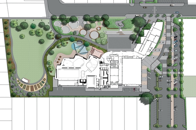 Otahuhu Recreation Centre site plan.