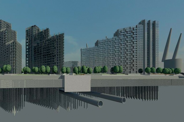 Fully coordinated Revit model of Greenwich Peninsula Upper Riverside including structures, mechanical, electrical, plumbing, architecture and landscape architecture.