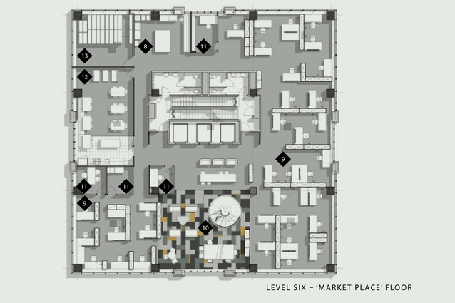 Level six 'Market Place' floor.