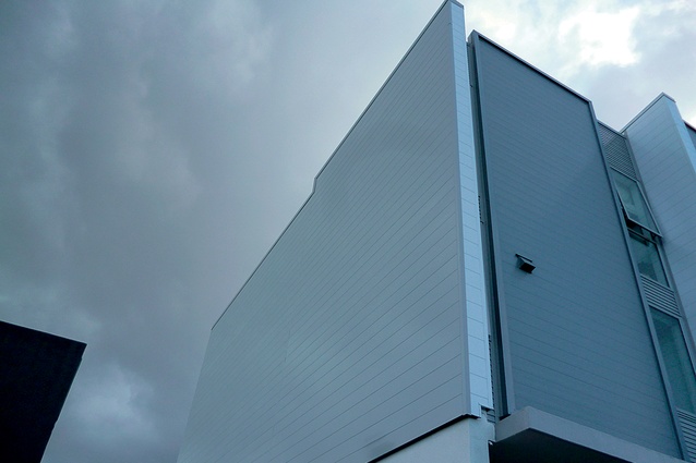 Nu-Wall Aluminium Cladding with a weatherboard profile. 